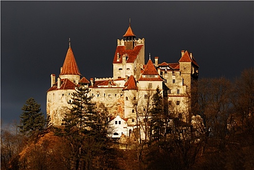 麸,城堡,特兰西瓦尼亚,罗马尼亚