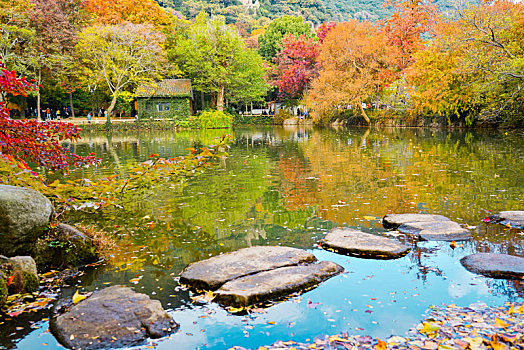 天平山秋色