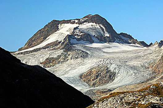 山,冰河,阿尔卑斯山,瑞士,欧洲,意大利