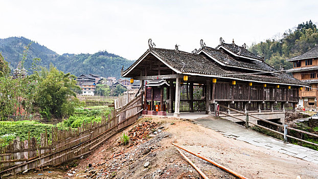 小路,风,雨,桥,乡村