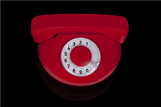 红色,复古,电话