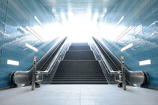 楼梯,地铁站,汉堡市,地铁,线条,操作,汉堡包,德国,欧洲