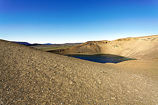 火山口,米湖,冰岛,欧洲