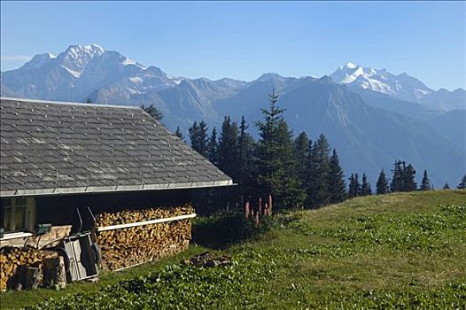 木房子,瓦莱,瑞士,欧洲