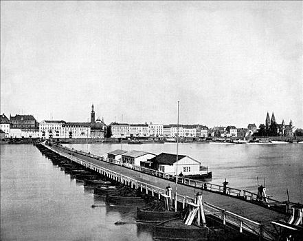 科布伦茨,莱茵河,德国,1893年,艺术家