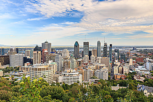 城市,风景,皇室山,蒙特利尔,魁北克,加拿大,北美