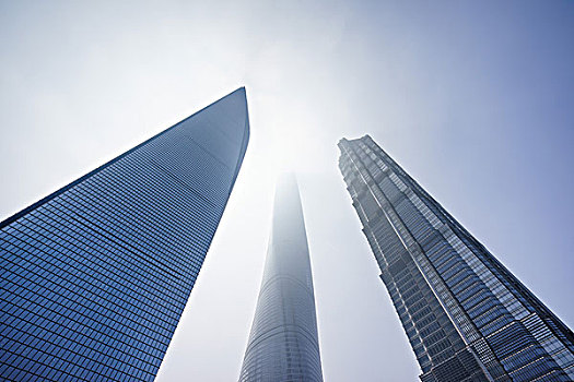 上海陆家嘴建筑特写