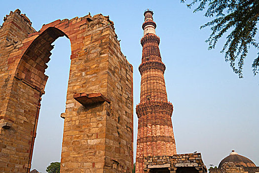 纪念碑,世界遗产,德里,印度
