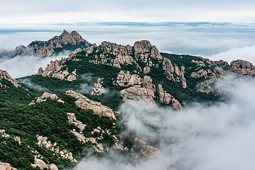 中国山东青岛崂山景区云海