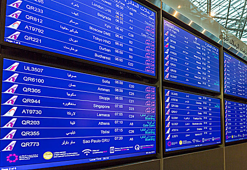 机场航班信息大屏幕