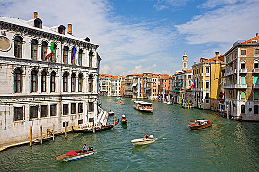 大运河,运河,桥,威尼斯,威尼托,意大利,欧洲
