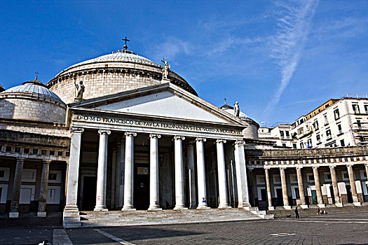 教堂,新古典主义建筑,地标,那不勒斯,坎帕尼亚区,意大利,欧洲