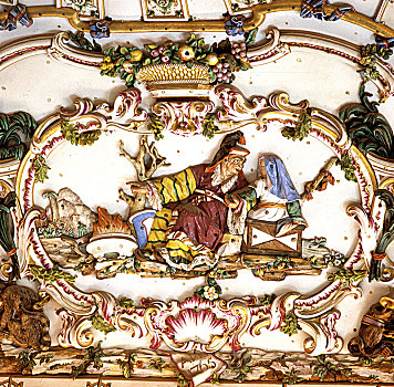 皇宫,阿兰费斯,特写,装饰,瓷器,房间