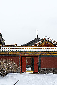风雪,古建筑,中国,故宫