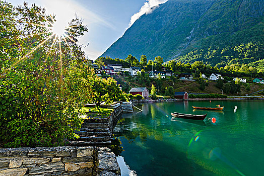 山景,湖