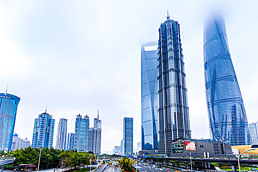 上海,陆家嘴,建筑