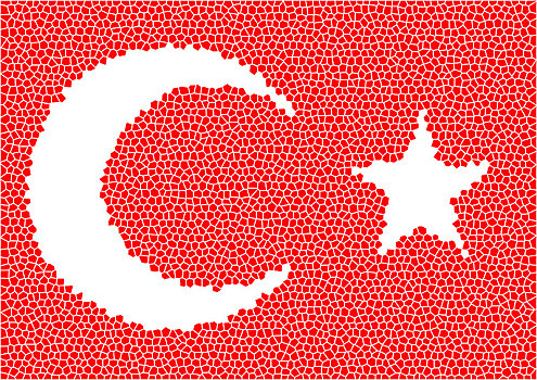 土耳其,旗帜,图案
