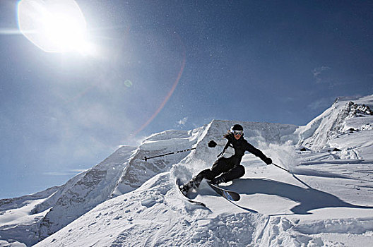 滑雪,瑞士,欧洲