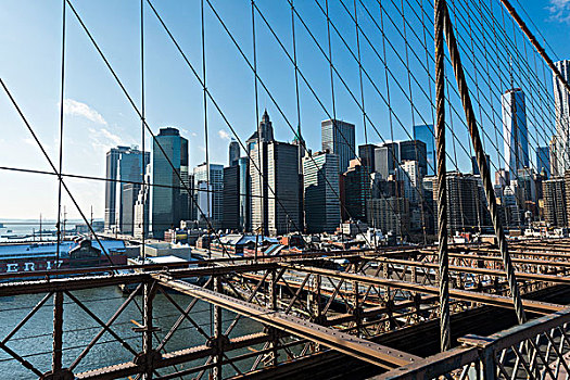 风景,下曼哈顿,布鲁克林大桥