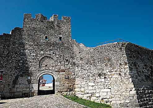 要塞,大门,培拉特,城堡,阿尔巴尼亚,欧洲
