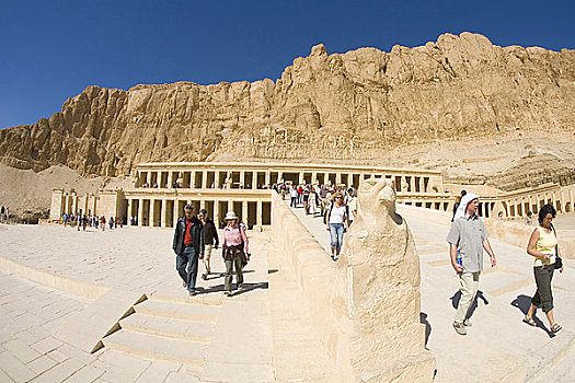 户外,游客,游人,尼罗河,约旦河西岸,路克索神庙,埃及,北非