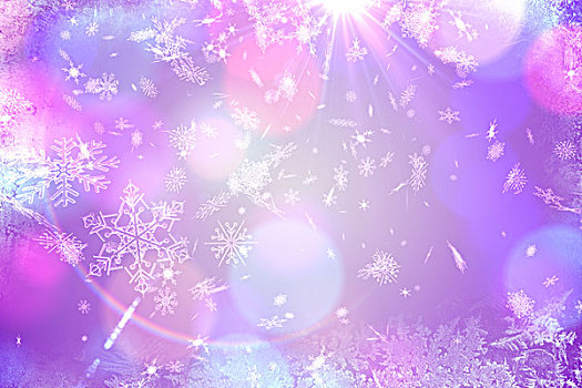 紫色,雪花,图案,设计