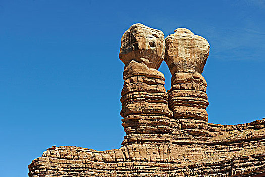双胞胎石头,悬崖,北方,犹他,美国