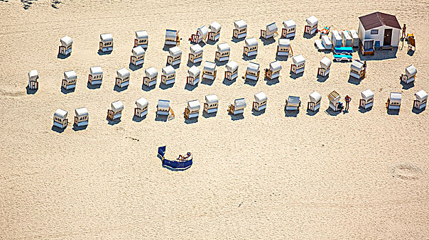 沙滩,沙滩椅,波罗的海,海岸,假日,区域,波兰