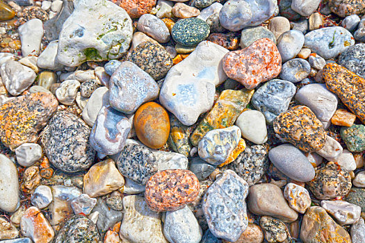 色彩,石头,海岸