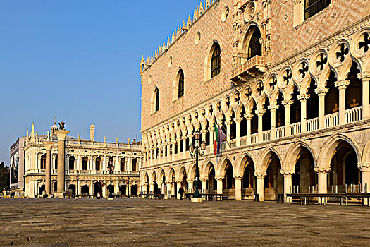 宫殿,公爵宫,广场,圣马可广场,威尼斯,威尼托,意大利,欧洲