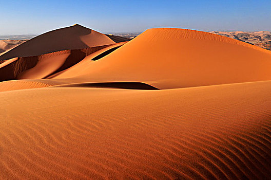 红色,沙子,沙丘,锡,梅如卡,塔西里,国家,公园,阿尔及利亚,撒哈拉沙漠,北非