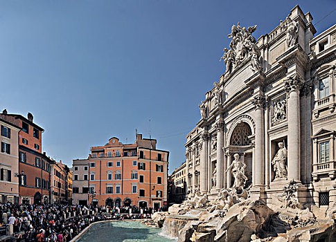 喷泉,罗马,拉齐奥,意大利,欧洲