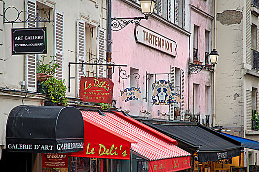 遮篷,窗户,蒙马特尔,巴黎,法国