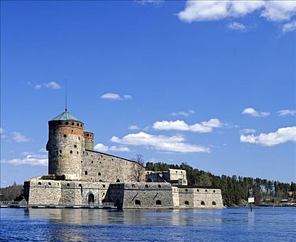 水,城堡,斯堪的纳维亚