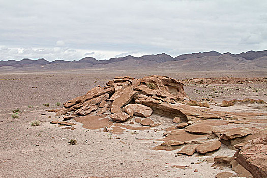 全景,岩石构造,阿塔卡马沙漠,北方,智利