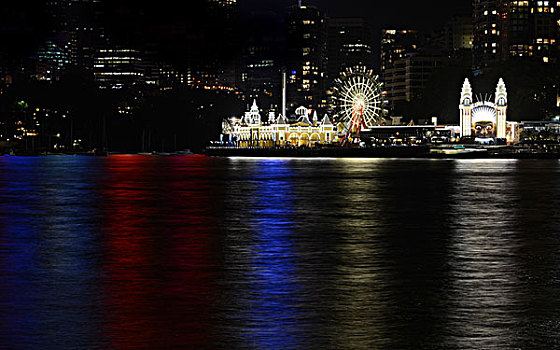 悉尼月神公园夜景