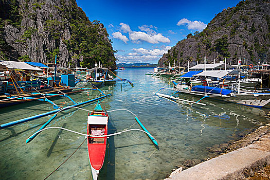 菲律宾,风景,悬崖,漂亮,天堂湾,热带,泻湖