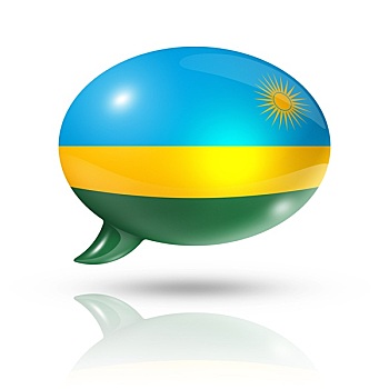 卢旺达,旗帜,对话气泡框