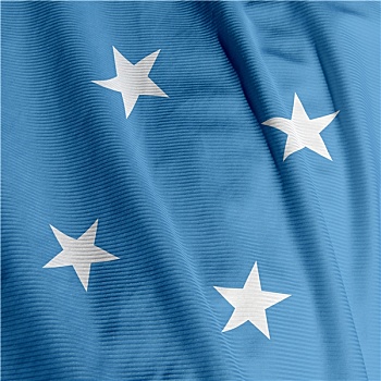 密克罗尼西亚群岛,旗帜,特写