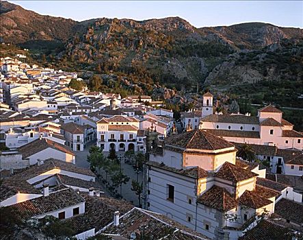 白色,乡村,格拉萨莱玛,安达卢西亚,西班牙