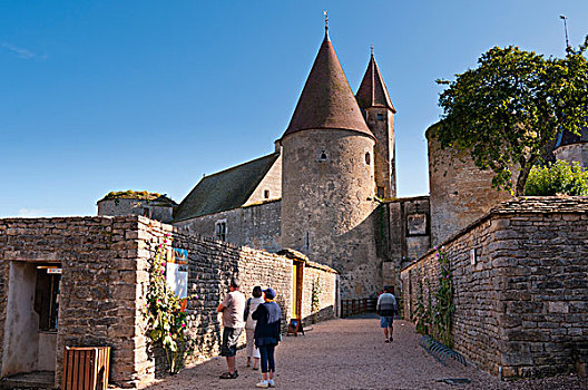 14世纪,城堡,勃艮第大区