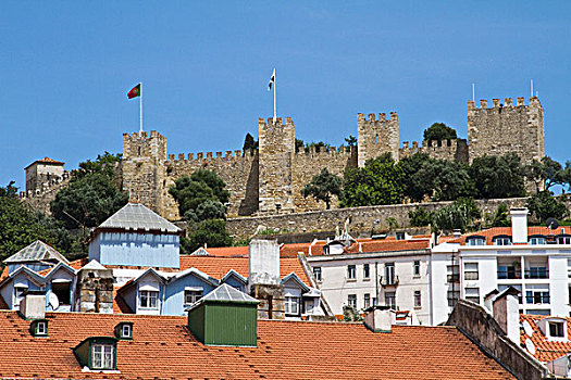 葡萄牙,里斯本,建造,国王,围