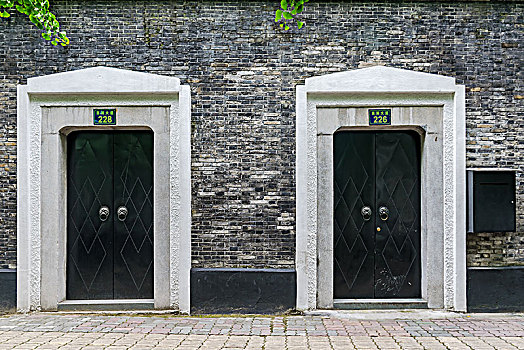 杭州历史建筑青砖墙