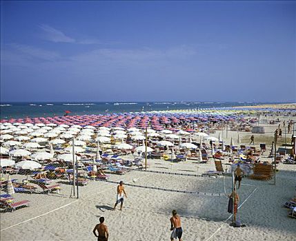 海滩,艾米利亚-罗马涅大区,意大利
