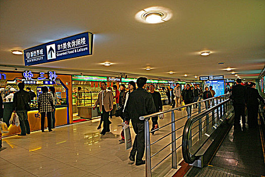 地下,走廊,南京路,上海