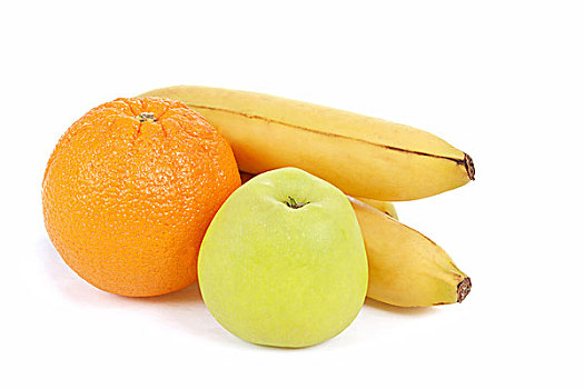 新鲜,饮食,水果,苹果,橙色,香蕉