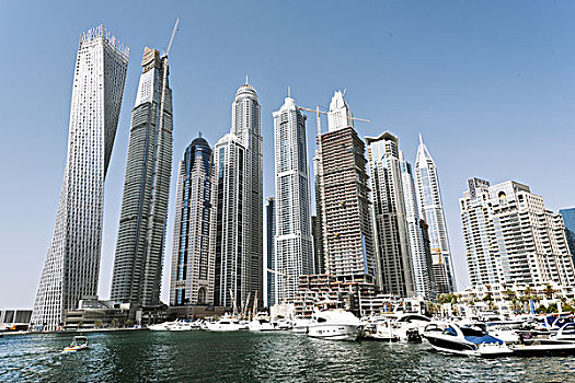 迪拜滨海区码头风光