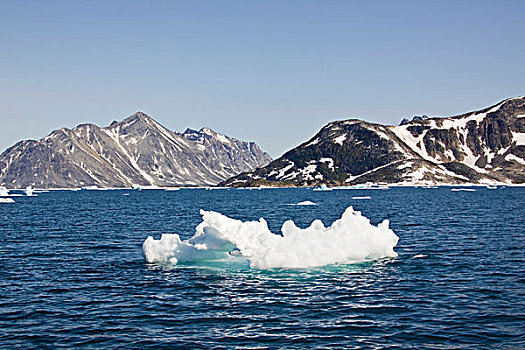 冰,浮冰,峡湾,地区,格陵兰东部,格陵兰,丹麦