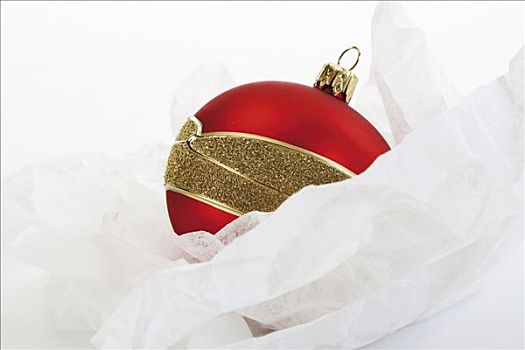 红色,圣诞饰品,白色,纸巾
