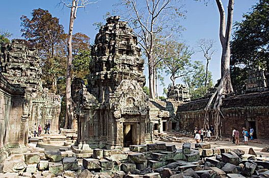 伯翰姆神庙,吴哥,庙宇,收获,柬埔寨,印度支那,东南亚